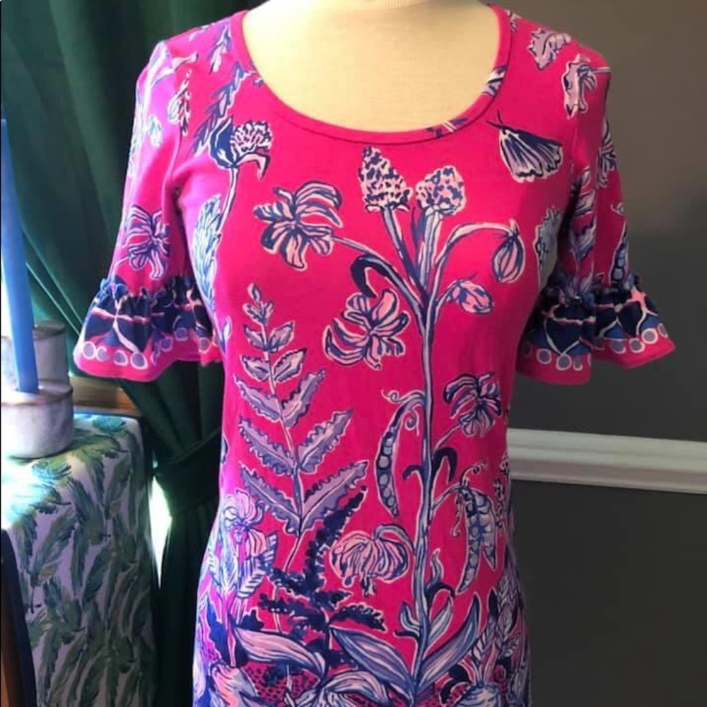 Lilly Pulitzer Jayden Dress in Bougainvillea Pink